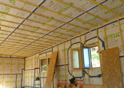 Seyssins - Construction maison ossature bois toit plat