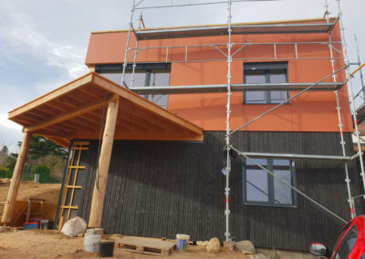 Seyssins - Construction maison ossature bois toit plat